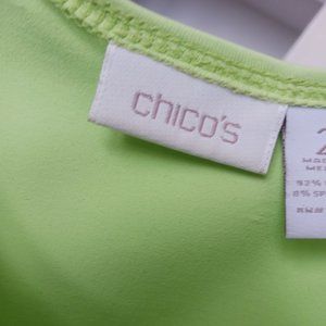 Chico's Green Microfiber Tank Top Size L 2